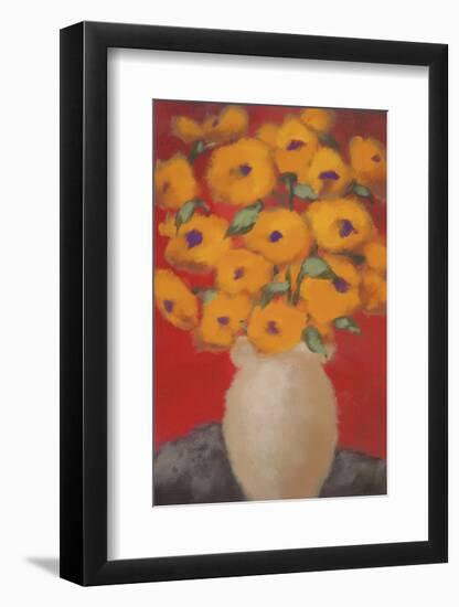 Saffron Blossoms-Onan Balin-Framed Art Print