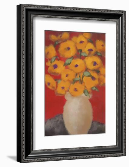 Saffron Blossoms-Onan Balin-Framed Art Print