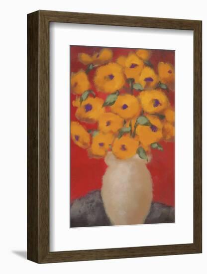 Saffron Blossoms-Onan Balin-Framed Art Print