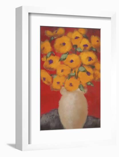 Saffron Blossoms-Onan Balin-Framed Art Print