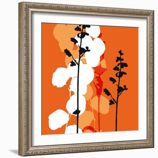 Saffron Indignation-Jan Weiss-Framed Art Print