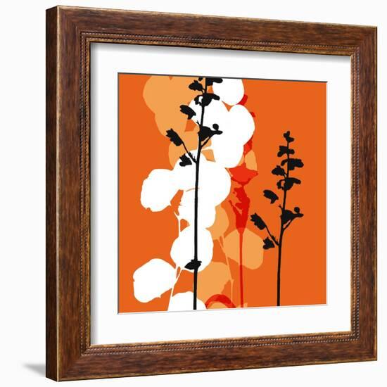 Saffron Indignation-Jan Weiss-Framed Art Print