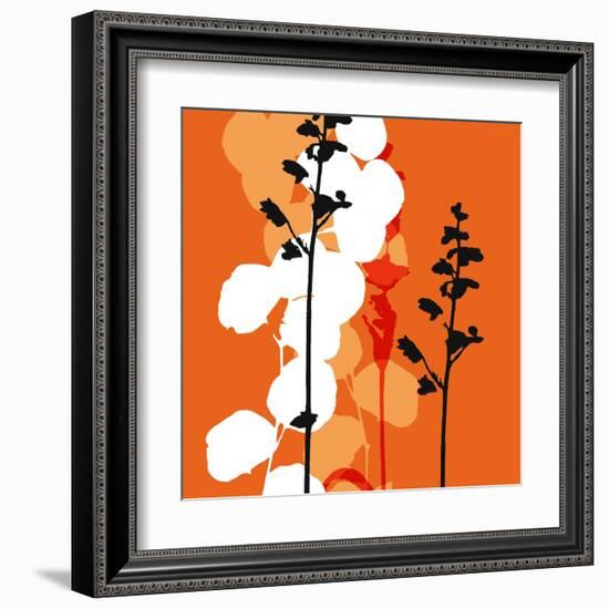 Saffron Indignation-Jan Weiss-Framed Art Print