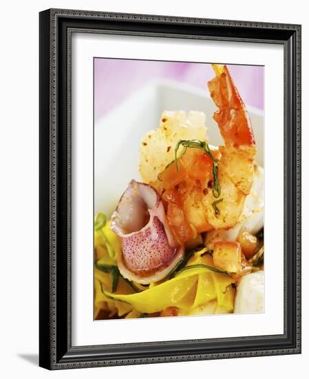 Saffron Tagliolini with Seafood-Herbert Lehmann-Framed Photographic Print