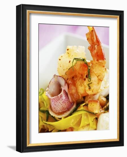 Saffron Tagliolini with Seafood-Herbert Lehmann-Framed Photographic Print