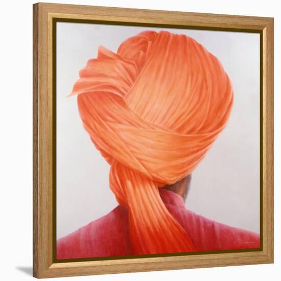 Saffron Turban-Lincoln Seligman-Framed Premier Image Canvas