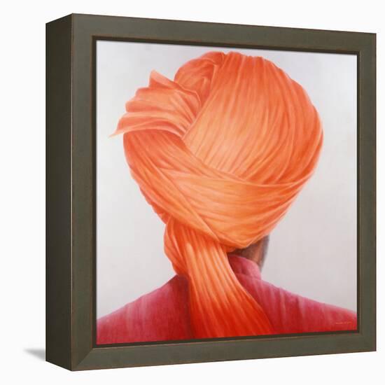 Saffron Turban-Lincoln Seligman-Framed Premier Image Canvas