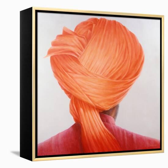 Saffron Turban-Lincoln Seligman-Framed Premier Image Canvas