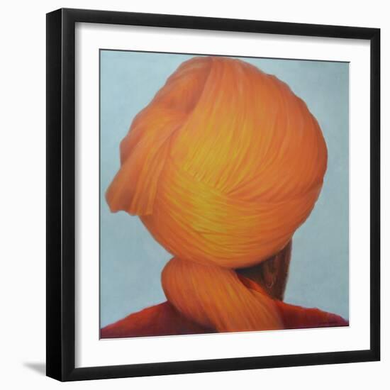 Saffron Turban-Lincoln Seligman-Framed Giclee Print