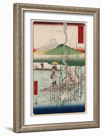 Sagami River, Shoshu-Ando Hiroshige-Framed Art Print