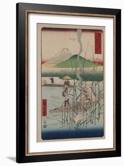 Sagami River-Ando Hiroshige-Framed Giclee Print