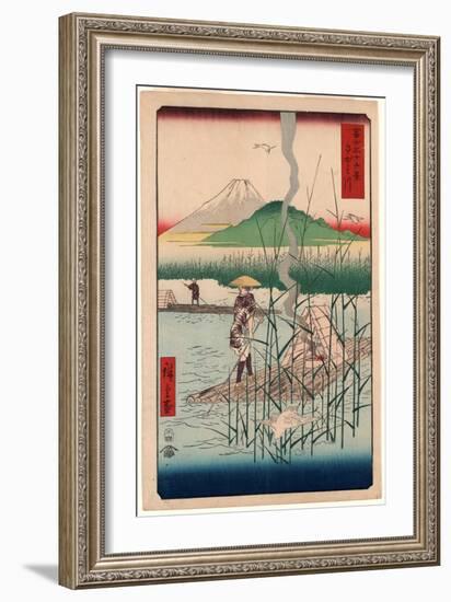 Sagamigawa-Utagawa Hiroshige-Framed Giclee Print
