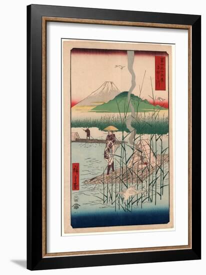 Sagamigawa-Utagawa Hiroshige-Framed Giclee Print