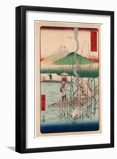 Sagamigawa-Utagawa Hiroshige-Framed Giclee Print