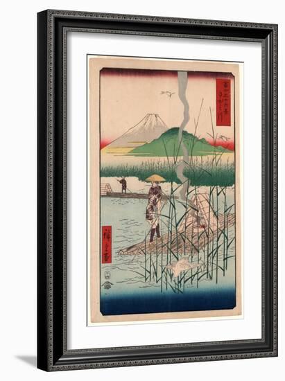 Sagamigawa-Utagawa Hiroshige-Framed Giclee Print