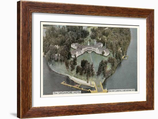 Sagamore Hotel, Lake George, New York-null-Framed Art Print