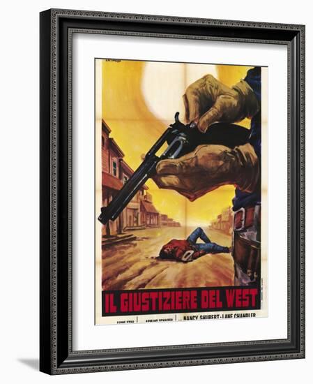 Sagebrush Trail, Italian Movie Poster, 1940-null-Framed Art Print