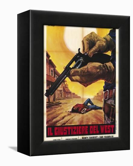 Sagebrush Trail, Italian Movie Poster, 1940-null-Framed Stretched Canvas