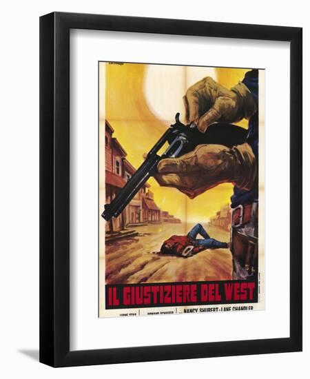 Sagebrush Trail, Italian Movie Poster, 1940-null-Framed Art Print