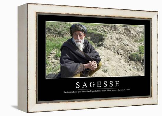 Sagesse: Citation Et Affiche D'Inspiration Et Motivation-null-Framed Premier Image Canvas