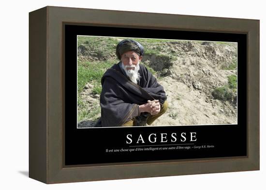 Sagesse: Citation Et Affiche D'Inspiration Et Motivation-null-Framed Premier Image Canvas