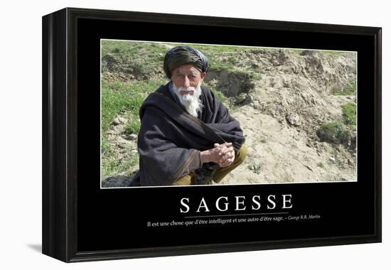 Sagesse: Citation Et Affiche D'Inspiration Et Motivation-null-Framed Premier Image Canvas