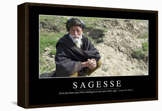 Sagesse: Citation Et Affiche D'Inspiration Et Motivation-null-Framed Premier Image Canvas