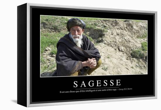 Sagesse: Citation Et Affiche D'Inspiration Et Motivation-null-Framed Premier Image Canvas