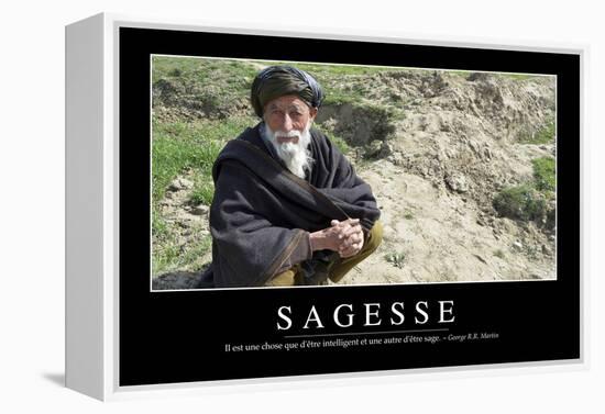 Sagesse: Citation Et Affiche D'Inspiration Et Motivation-null-Framed Premier Image Canvas