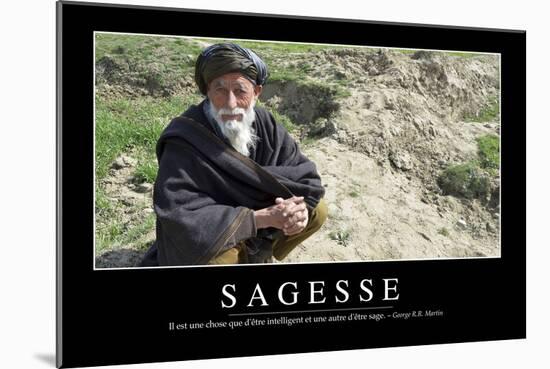 Sagesse: Citation Et Affiche D'Inspiration Et Motivation-null-Mounted Photographic Print