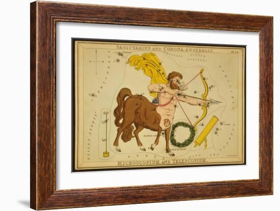 Sagittarius Constellation, Zodiac Sign, 1825-Science Source-Framed Giclee Print