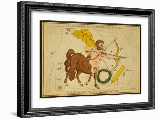 Sagittarius Constellation, Zodiac Sign, 1825-Science Source-Framed Giclee Print