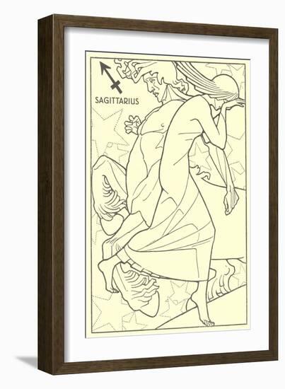 Sagittarius, the Centaur-null-Framed Art Print