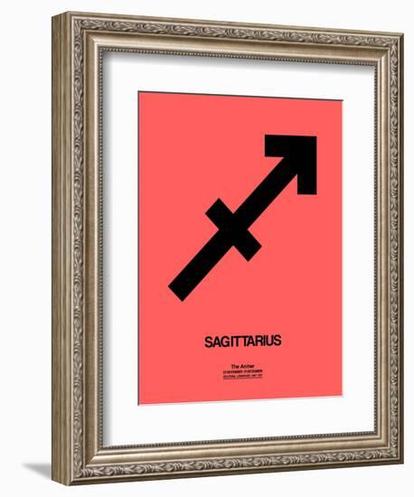 Sagittarius Zodiac Sign Black-NaxArt-Framed Art Print