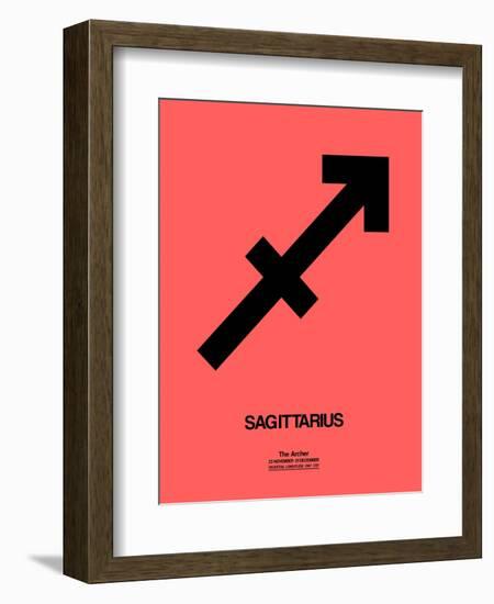 Sagittarius Zodiac Sign Black-NaxArt-Framed Art Print