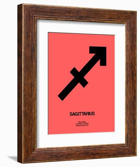 Sagittarius Zodiac Sign Black-NaxArt-Framed Art Print