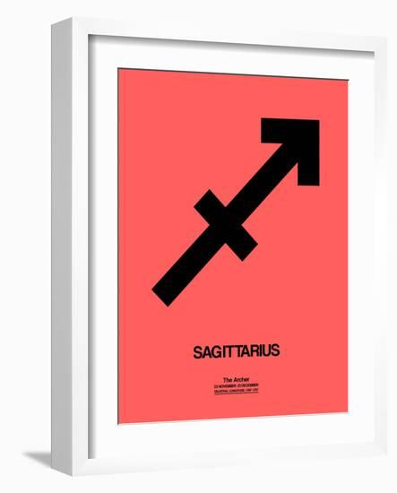 Sagittarius Zodiac Sign Black-NaxArt-Framed Art Print