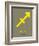 Sagittarius Zodiac Sign Yellow-NaxArt-Framed Art Print