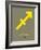 Sagittarius Zodiac Sign Yellow-NaxArt-Framed Art Print