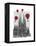 Sagrada Familia and Red Hot Air Balloons-Fab Funky-Framed Stretched Canvas