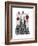 Sagrada Familia and Red Hot Air Balloons-Fab Funky-Framed Premium Giclee Print