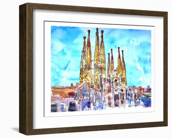 Sagrada Familia Barcelona Catalonia Neu-M Bleichner-Framed Art Print