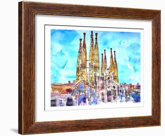 Sagrada Familia Barcelona Catalonia Neu-M Bleichner-Framed Art Print