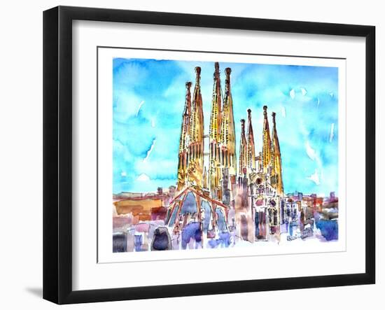 Sagrada Familia Barcelona Catalonia Neu-M Bleichner-Framed Art Print