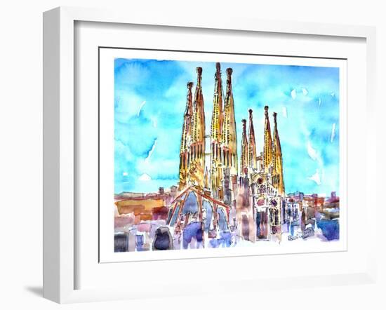 Sagrada Familia Barcelona Catalonia Neu-M Bleichner-Framed Art Print