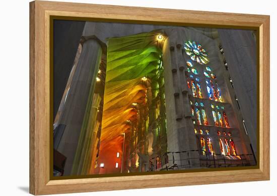 Sagrada Familia, Barcelona, Catalonia, Spain-Mark Mawson-Framed Premier Image Canvas