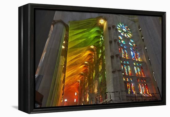 Sagrada Familia, Barcelona, Catalonia, Spain-Mark Mawson-Framed Premier Image Canvas