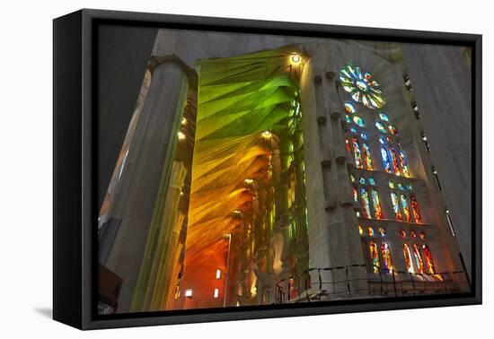 Sagrada Familia, Barcelona, Catalonia, Spain-Mark Mawson-Framed Premier Image Canvas