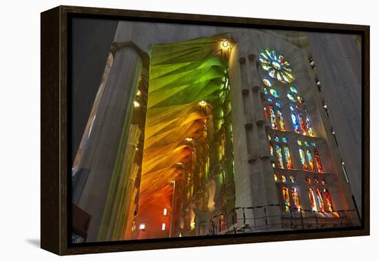 Sagrada Familia, Barcelona, Catalonia, Spain-Mark Mawson-Framed Premier Image Canvas