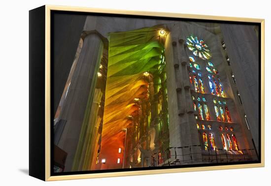 Sagrada Familia, Barcelona, Catalonia, Spain-Mark Mawson-Framed Premier Image Canvas